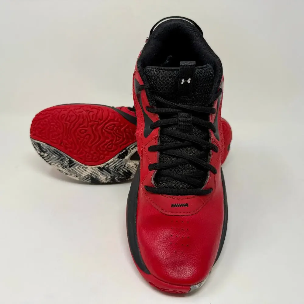 Under Armour‎ UA Lockdown 6 Basketball Shoes Mens11 Red Black L.4.7